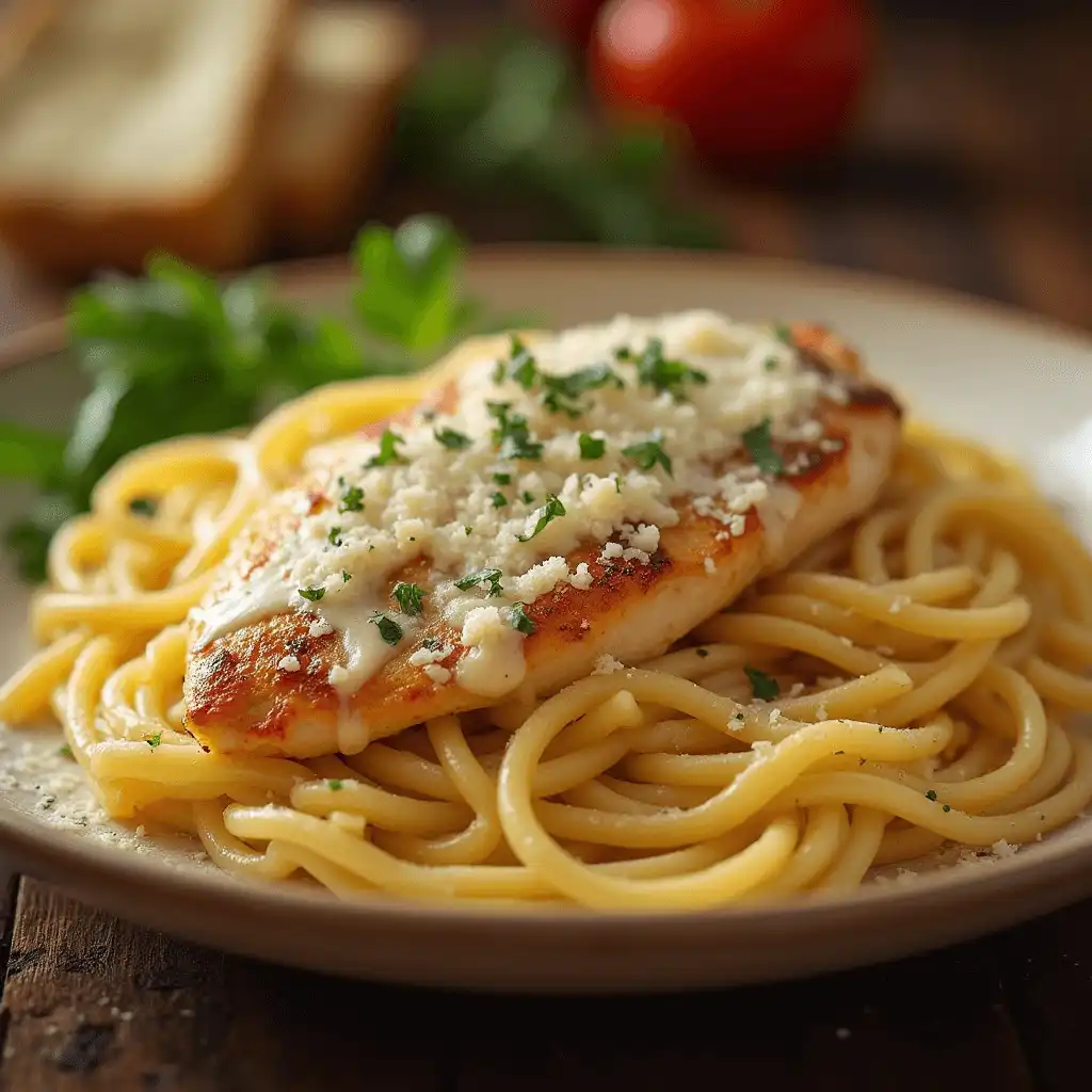 Garlic Parmesan Chicken Pasta You'll Love Forever